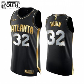 Camiseta Niños Atlanta Hawks Kris Dunn 32 2020-21 Negro Golden Edition Swingman